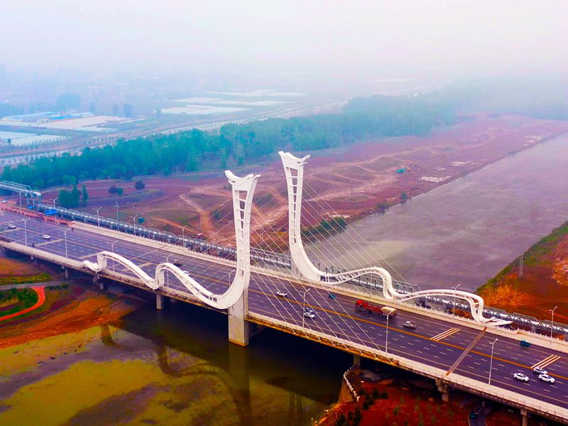 Puyang Jindi River Bridge Project of Zhongdi Yingang Construction Group (720t)