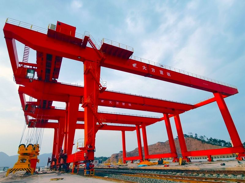 Export to Outer Mongolia - GJM40.5t container gantry crane